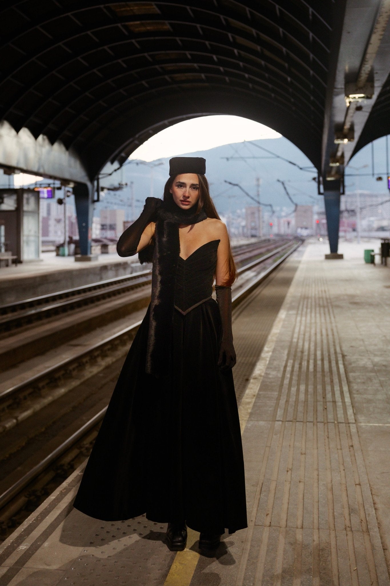 Noir Velvet Gown - Image 2