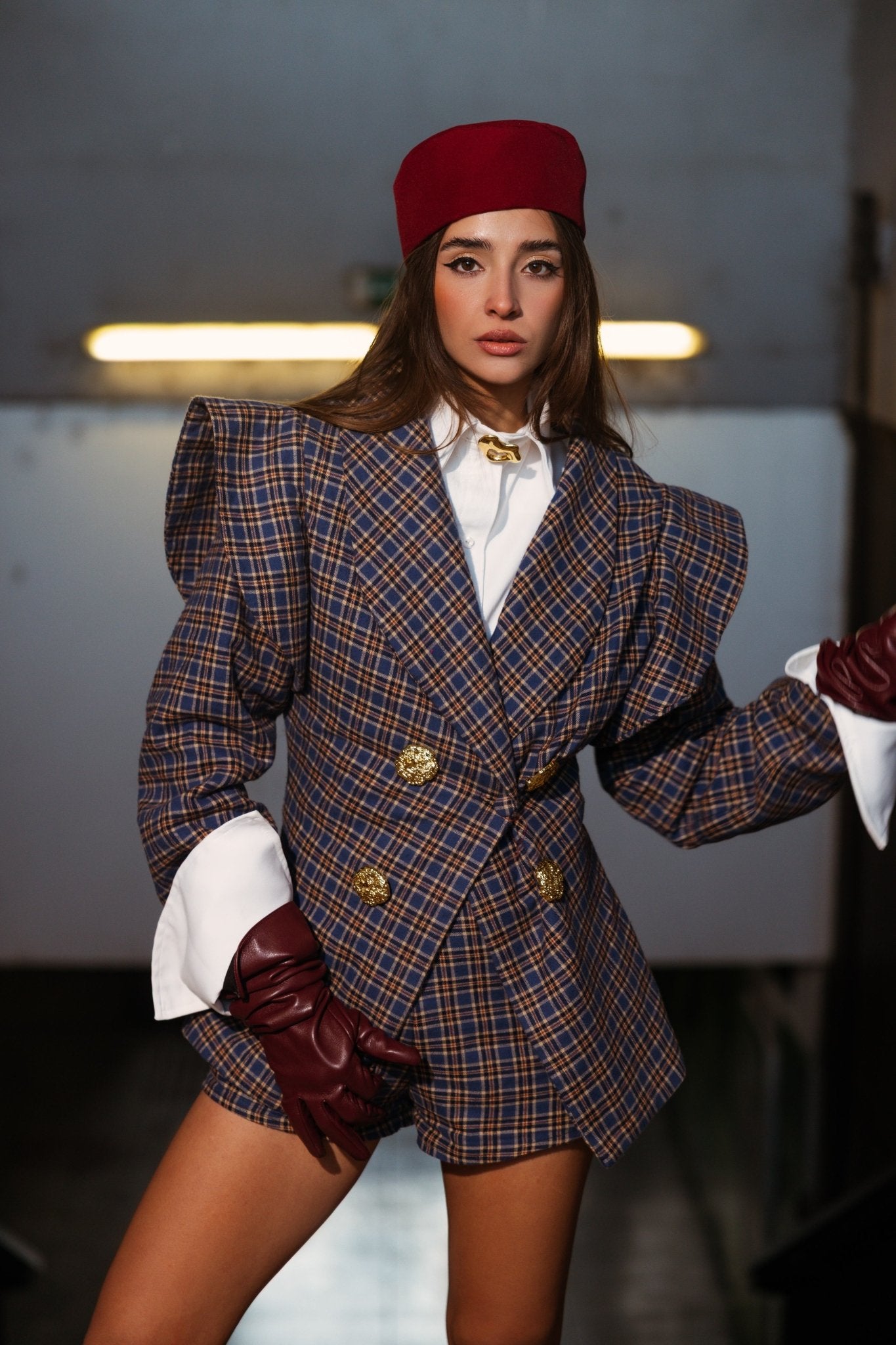 Valenza Plaid Set