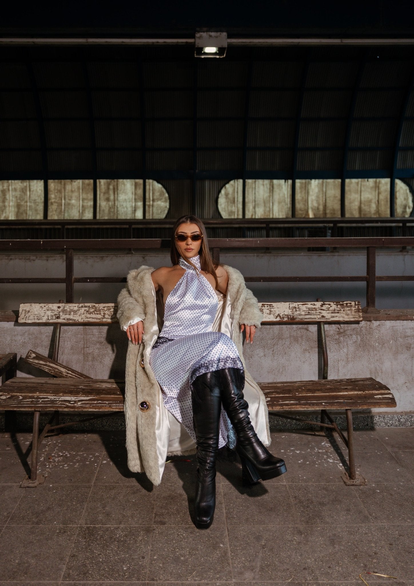 Midi fur collar jacket - Image 5