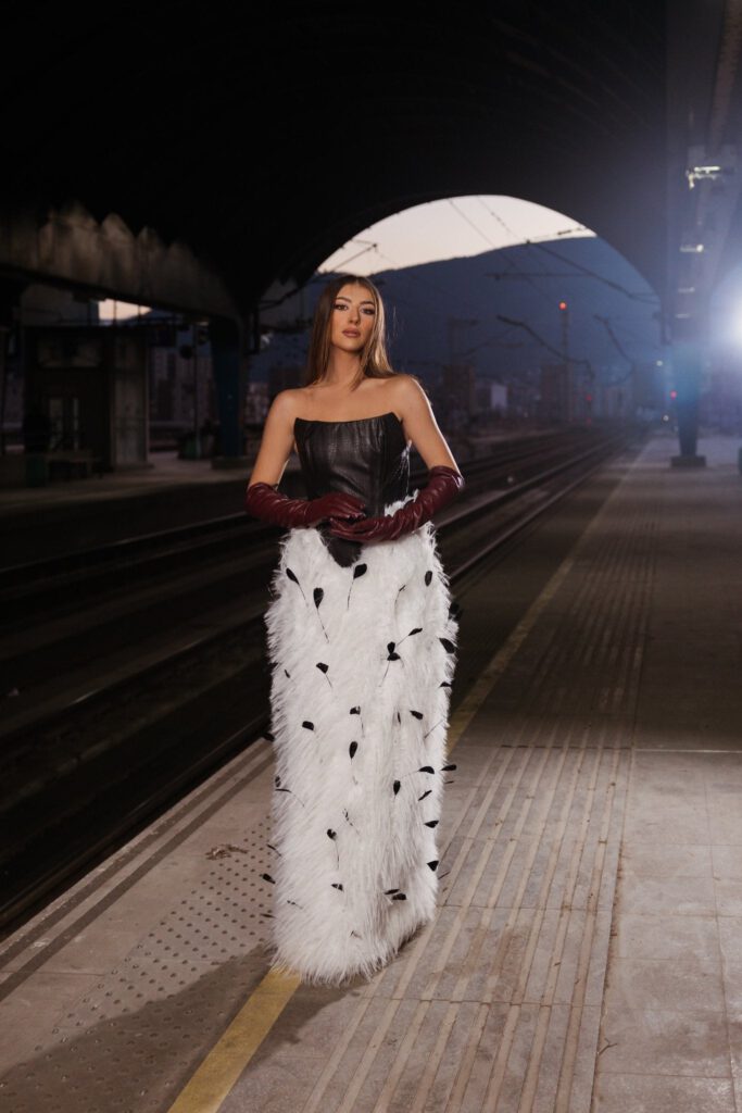 OBSIDIAN PLUME Dress