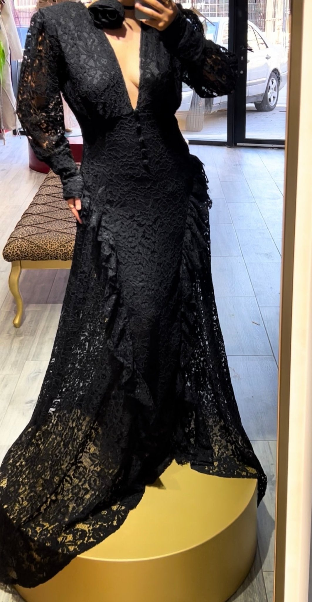 Abriella Lace Midi Dress