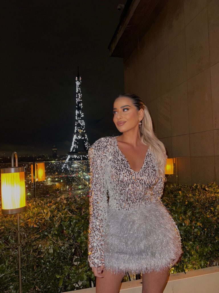 SPARKLY FUR DRESS