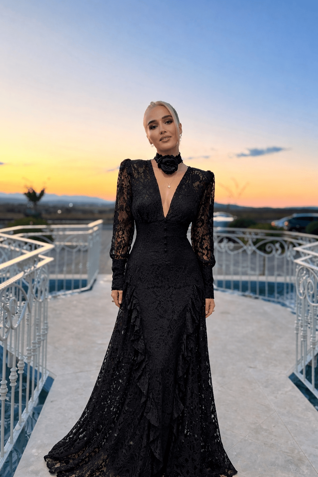 Abriella Lace Midi Dress