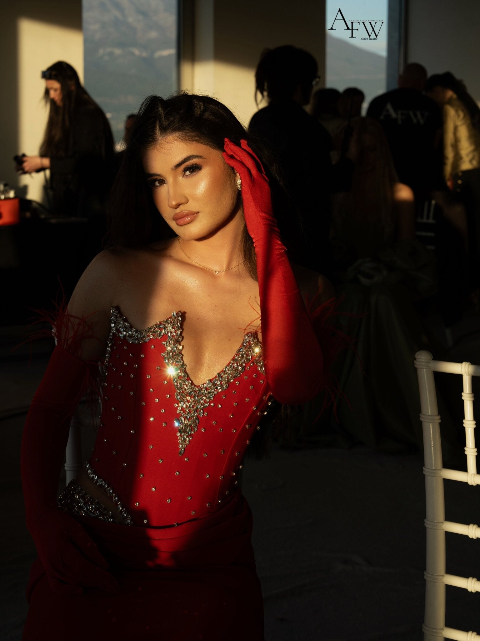 Rougé Embellished Dress - Image 3