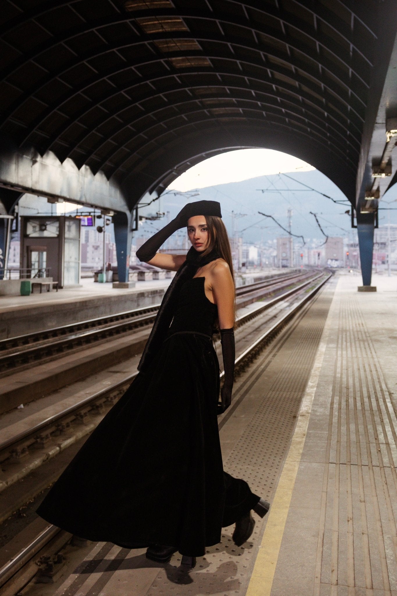 Noir Velvet Gown - Image 6