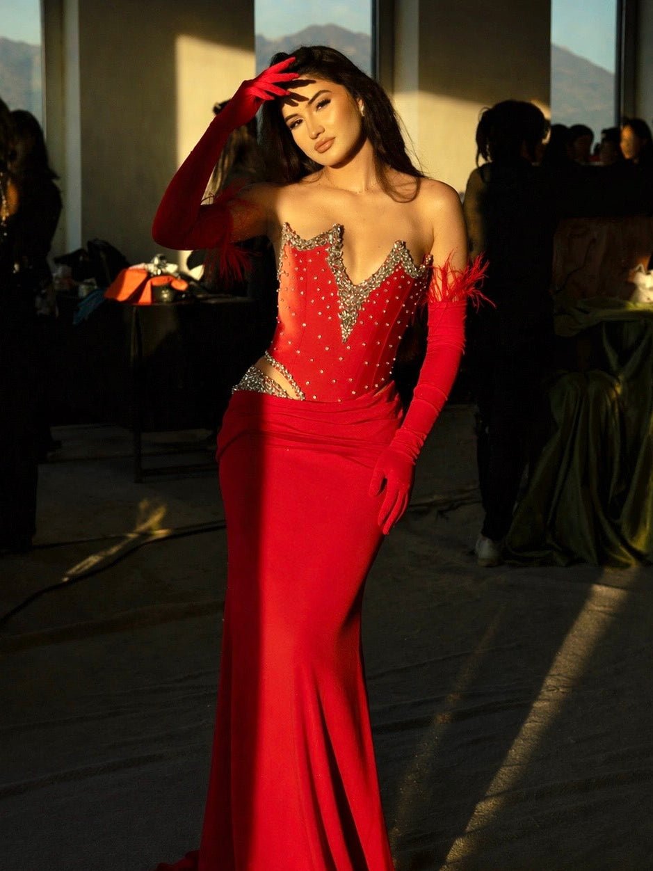 Rougé Embellished Dress - Image 4