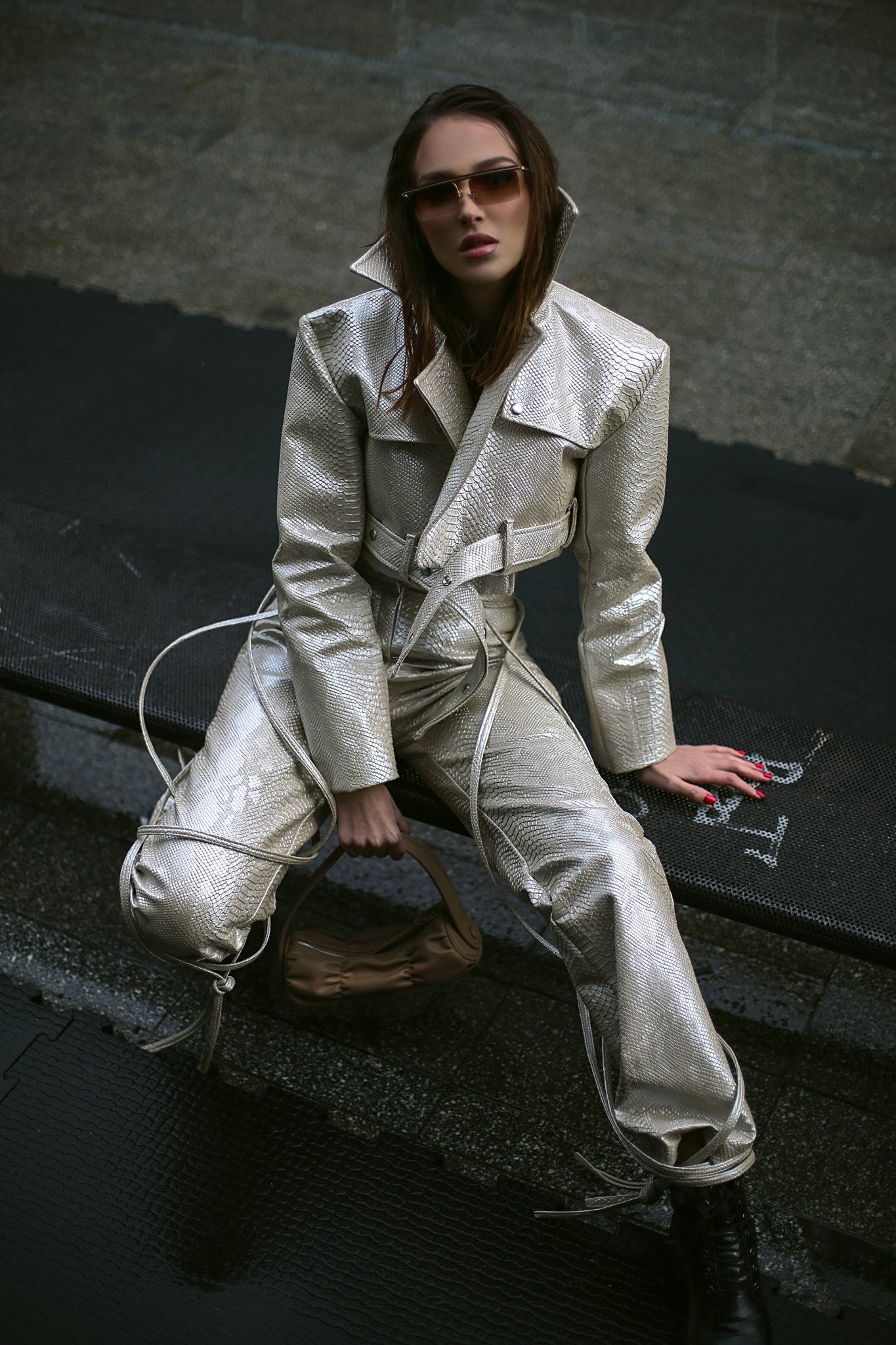 Cairo Metalic Leather set