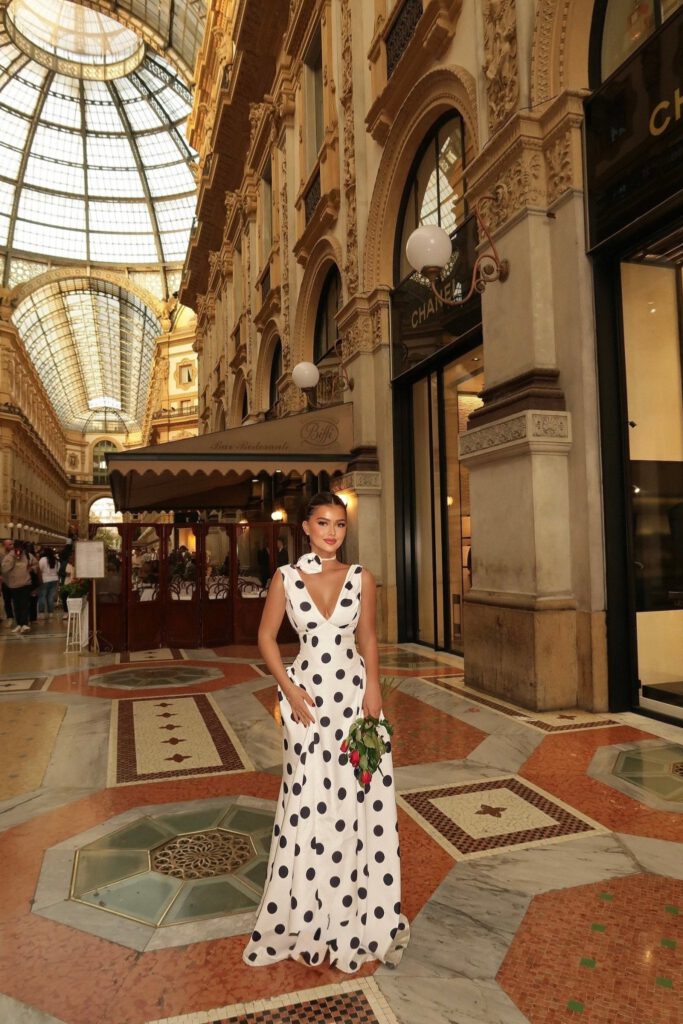 LILA POLKADOT DRESS